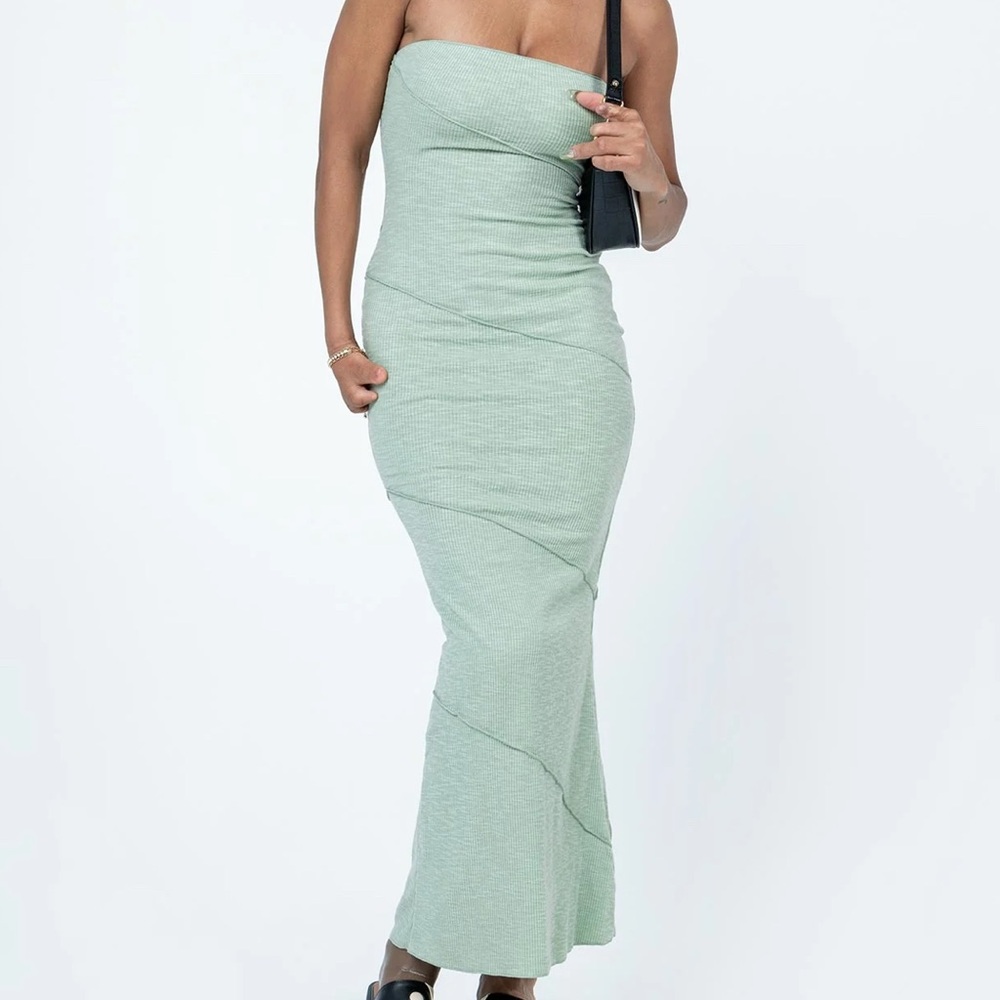 Princess Polly Sage Green Oscar Midi Dress